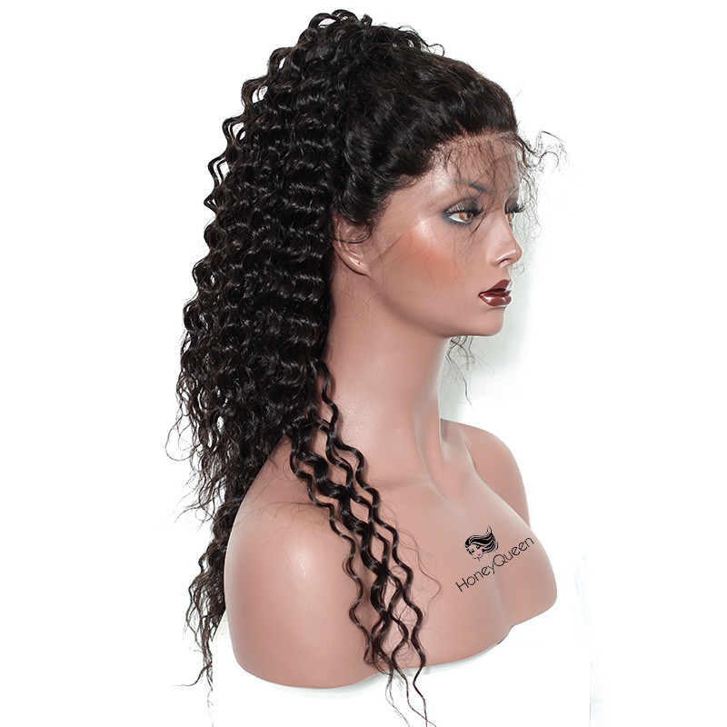 Full Lace Human Hair Wigs For Black Women 130% Density Pre Plucked Brazilian Curly Remy Hair - Image 5