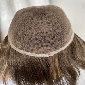 Mens Toupee HD Hair Replacement SystemsSwiss Lace 100%Human hair All by Hand Tied - Image 13