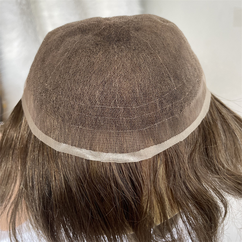 Mens Toupee HD Hair Replacement SystemsSwiss Lace 100%Human hair All by Hand Tied - Image 13