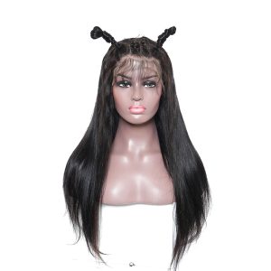 300% Density Silky Straight Lace Front Human Hair Wigs Brazilian Remy Hair Pre Plucked Bleached Knots Wigs - Image 4