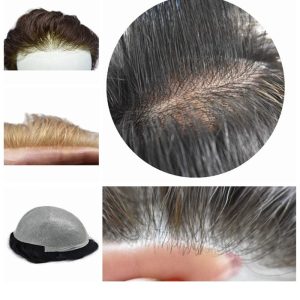 PU V-loop Super Thin Skin Hairpiece Ultra Thin Skin Mens Toupee Invisible Men Hair Replacement Poly Disposable Hairpiece Natural Hairline - Image 13