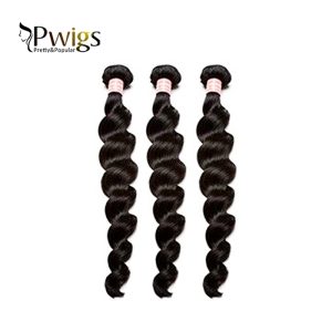 Brazilian Remy Hair Bundles With Frontal Loose Deep Wave 3 Bundles With 13x6 Lace Frontal Closure Human Hair - Image 3