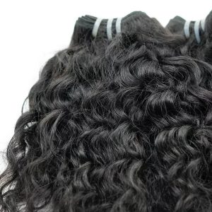 Burmese Curly Human Hair Bundles Burmese 100% Raw Hair Extension Human Hair Weft Unprocessed Virgin  Human Weave 3 Bundle with Closure - Image 4