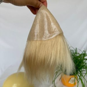 Alternative view of Men Wigs Human Hair Toupee Thin Skin Pu Male Wig Hair Prosthesis Men Toupee Hair 8x10inch Replacement System Remy Hair Pieces 613 Blonde