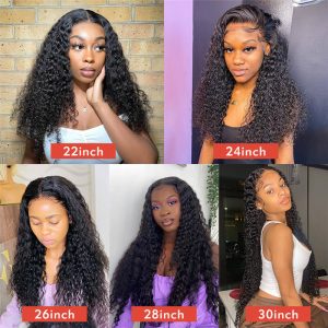 Water Wave HD Swiss Transparent 13x6 Lace Front Wig Human Hair Wigs For Black Women 28 30 Inch Wet And Wavy Loose Deep Wave Frontal Wig - Image 3