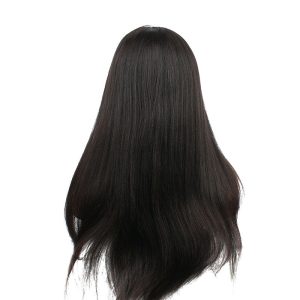 Lace Wigs With Baby Hair Natural Black Light Yaki Lace Front Wig Human Hair Bleached Knots Pre-Plucked Natural Hair Line - Image 5