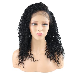 Percent Human Hair Lace Front Wigs Kinky Curly Hiar Natural Hair Line Pre Plucked Lace Front Wig With Natural Hair Line Malaysian Remy Hair - Image 2