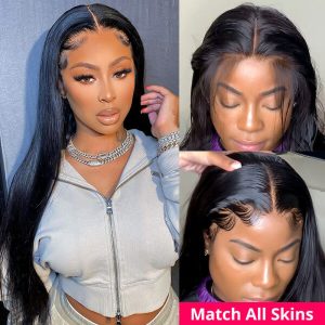 HD Lace Wigs Realistic Straight 13*6 Lace Front Wigs Transparent Lace Wigs - Image 2