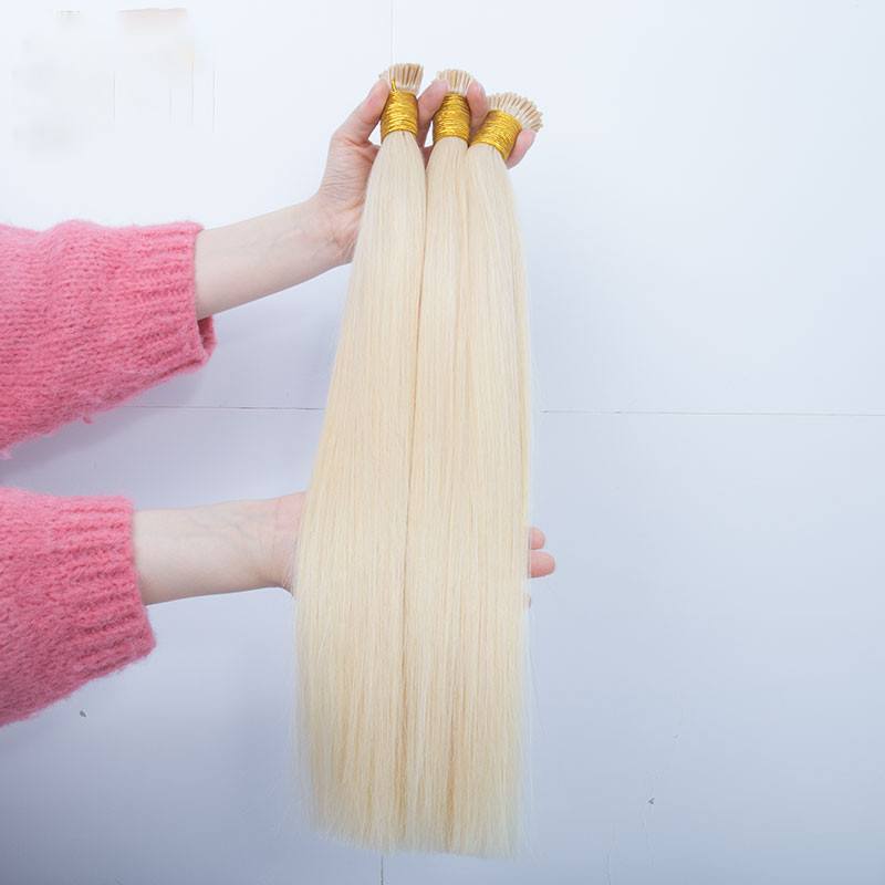 613 Blonde Straight Human Hair I Tip Microlinks Hair Extension Brazilian Virgin Hair Bulk I Tip Hair Extensions Pwigs - Image 6