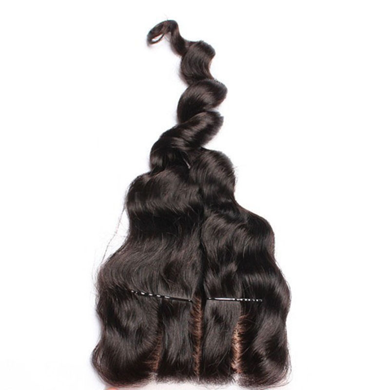 Natural Color Loose Wave Brazalian Remy Hair Silk Base Top Closure Piece With Scalp 4x4inchs - Image 3