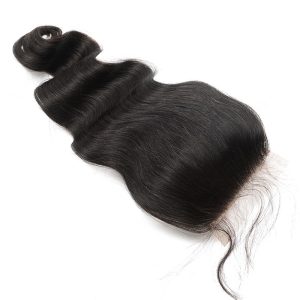 Transparent HD Swiss Thinner lace Body Wave 5x5 Lace Closure Brazilian Remy Hair Baby Hair Bleached Knots Human Hair Natural Color - Image 3