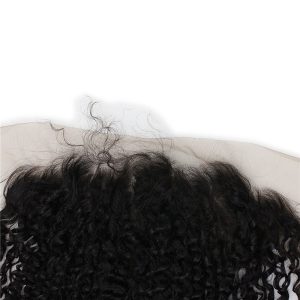 13x6 Lace Frontal Closure Jerry Curl Vietnamese Human Hair Free Part Ear to Ear Full Lace Frontal Bleached Knots with Baby Hair Natural Color - Image 4