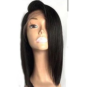 Deep Part 13x6 Short Bob 150% Density Lace Front Wigs for Black Women Brazilian Human Hair Glueless Silky Straight Lace Wig - Image 2