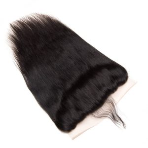 Silky Straight Hair 3 Bundles With Frontal Brazilian Human Hair Weave 13x4 Pre Plucked Lace Frontal Closure With Baby Hair Around - Image 3