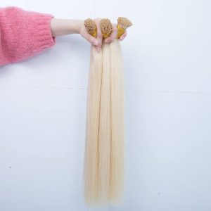 613 Blonde Straight Human Hair I Tip Microlinks Hair Extension Brazilian Virgin Hair Bulk I Tip Hair Extensions Pwigs - Image 3