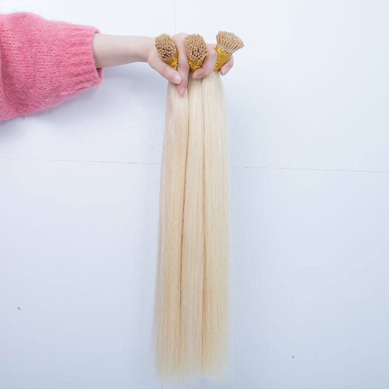 613 Blonde Straight Human Hair I Tip Microlinks Hair Extension Brazilian Virgin Hair Bulk I Tip Hair Extensions Pwigs - Image 3