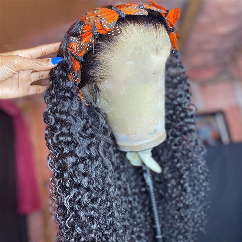 26 28 Inch Lace Front Human Hair Wigs For Black Women Peruvian Glueless Lace Front Wigs Water Wave Lace Front Human Hair Wigs - Image 4