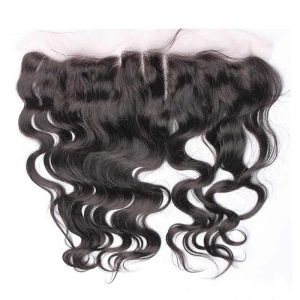 HD Lace Closure Frontal Human Hair Weave Body Wave Peruvian Remy Hair A Lace Frontal Closure 13x4inchs Natural Color