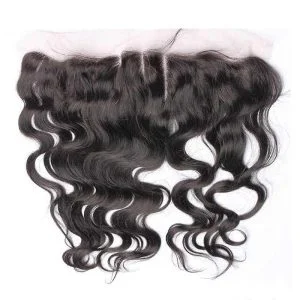 HD Lace Closure Frontal Human Hair Weave Body Wave Peruvian Remy Hair A Lace Frontal Closure 13x4inchs Natural Color