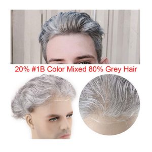 Pwigs 100% European Virgin Human Hair Toupee for Men with Soft Thin Super Mono Lace 10" x 8" Straight hair pieces 4 Brown Color - Image 12