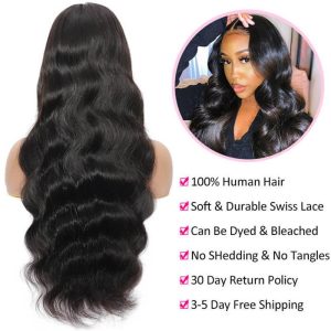 Body Wave Hd Invisible 13*6 Lace Front Human Hair Wigs Pre Plucked Brazilian Virgin Hair - Image 5