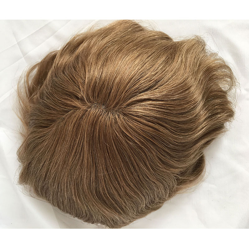 Swiss Full Lace Men's Toupee 1B Black Color 100%Remy Human Hair Toupee For Men 8*10Inch French Lace Mens Wigs Hair System Stock - Image 16