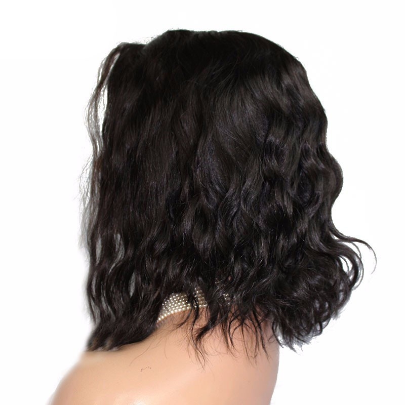 Natural High Density Bob Loose Wave 360 Lace Wigs Brazilian Remy Hair Wigs 200% Density - Image 4