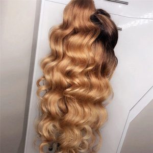 1B 27 Honey Blonde Lace Front Wigs For Women Body Wave Brazilian Remy Hair Highlight Wig Ombre Human Hair Wig Pre Plucked 150% - Image 3