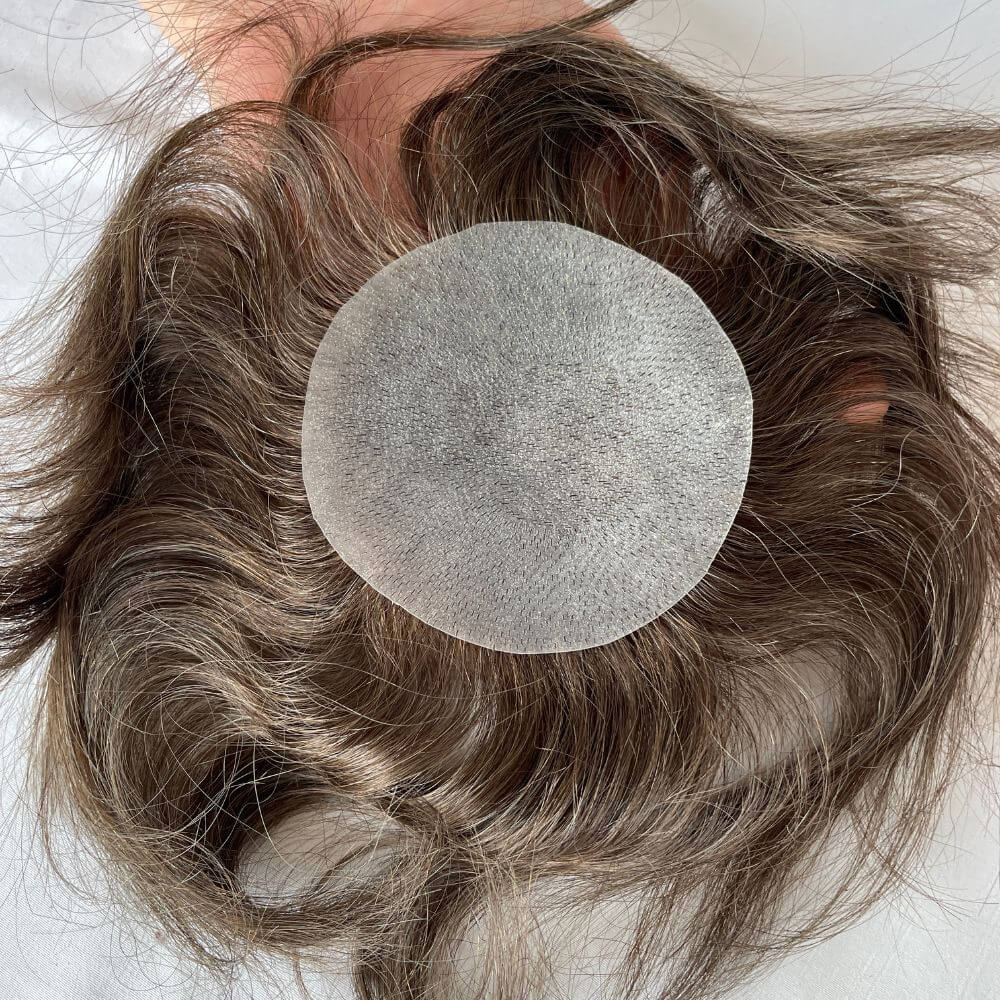 1B60 Side Or Back Hair Patches 8x8 cm Full Skin PU Base Toupee For Men Covering Bald Spots On Head Sides Or Back - Image 18