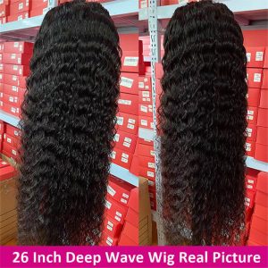 Deep Wave 13X4 Hd Lace Front Wigs Pre Plucked Undetectable Human Hair Glueless Wig With Baby Hair - Image 5