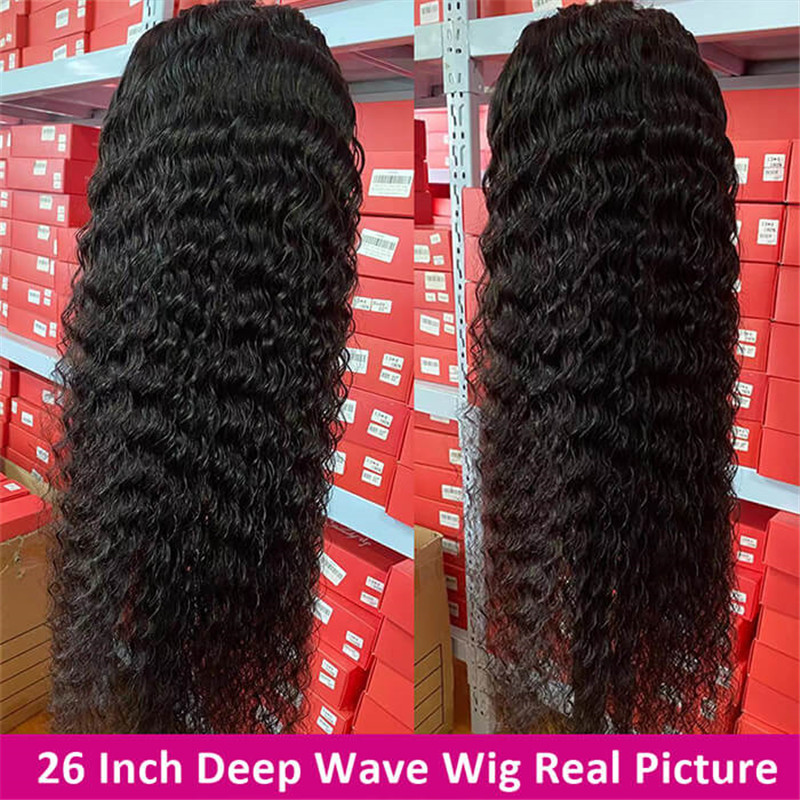 Deep Wave 13X4 Hd Lace Front Wigs Pre Plucked Undetectable Human Hair Glueless Wig With Baby Hair - Image 5