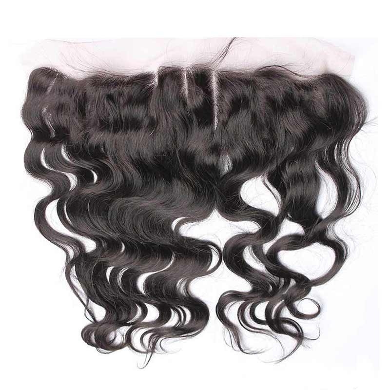 HD Lace Frontal Closure Body Wave Brazalian Remy Hair Ear To Ear Lace Frontal Closure 13x4 inchs Natural Color - Image 3