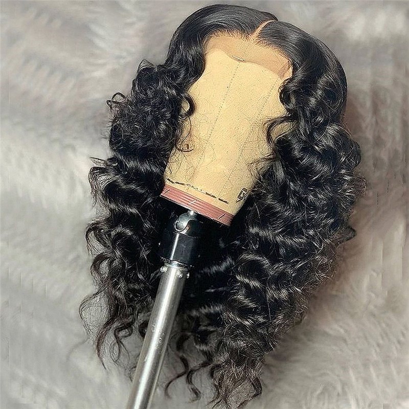Deep Wave Frontal Wig 13X4 Brazilian Remy Lace Front Human Hair Wigs For Black Women Deep Wave Lace Front Wig Human Hair 30 32'' - Image 3