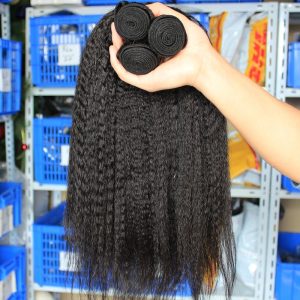 8A Grade Hotsale Human Hair Extensions Brazilian Unprocessed Hair Bundles Kinky Straight 100g/pc Brazilian Hair 3pcs Lot - Image 3