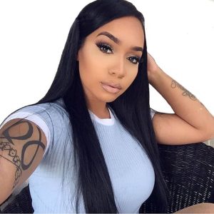 Long Lace Front Wigs Human Hair Hidden Knots Pre Plucked Natural Color Indian Silk Straight Hair Pre-Plucked Natural Hair Line