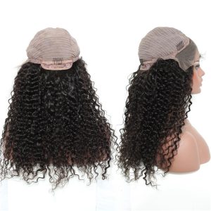 300% High Density Lace Front Wigs Deep Curly Brazilian Lace Front Human Hair Wig for Black Women Natural Color - Image 3