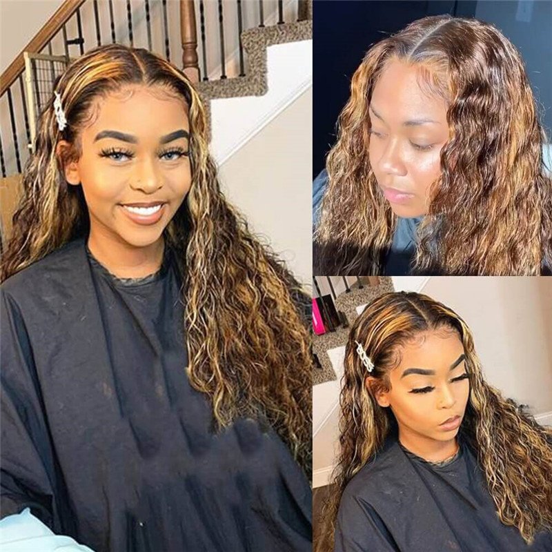 Oreo Highlight Wig Piano Color 4/27 Ombre Deep Wave 13X4/13X6 Hd Lace Front Human Hair Wigs - Image 6