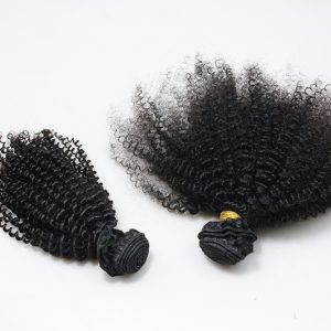 Afro Kinky Curly Human Hair Bundles Peruvian Hair Weave 4 Bundles Natural Color Remy Hair Extensions - Image 6