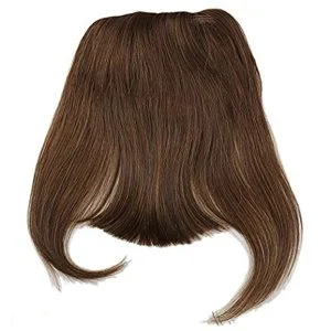 Alternative view of Clip-in Front Hair Bangs Full Fringe Short Straight Hairpieces Brazilian Virgin Human Hair Extensions for women 6-8inch (#4)