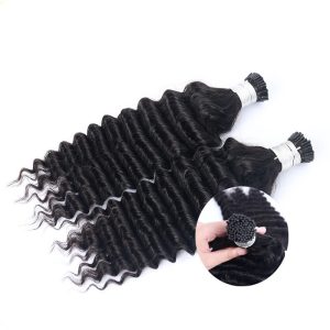 Alternative view of Christmas Hair I Tip Kinky Curly I Tip Extensions Hair Extensions I Tip