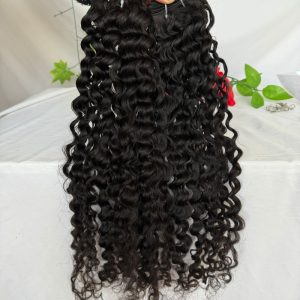12A Deep Curly Raw Burmese 100% Human Hair Extension Burmese Curly Human Hair Weft Unprocessed Virgin Human Weave 3 Bundle - Image 5