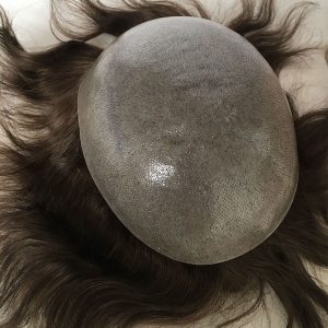 Toupee for Man Ultra Thin Skin PU Men's Hairpiece European Virgin Human Hair Replacement System Pieces 10x8inch #4 Light Brown Color - Image 19