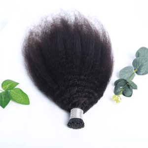 4B 4C I Tip Kinky Curly Hair Extensions Raw Mongolian Hair Extensions Virgin Curly Hair Extensions - Image 6