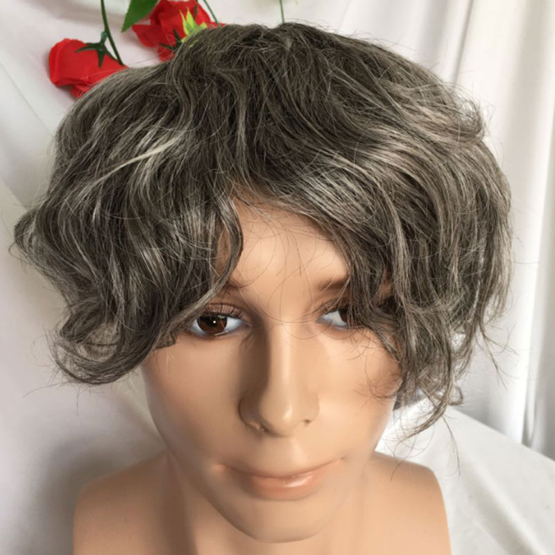 Full Franch Lace Base Toupee for Men 10x8" Human Hair pieces Men's Toupee Replacement System Men Wigs Human Hair Pieces 1B/80 Color - Image 25