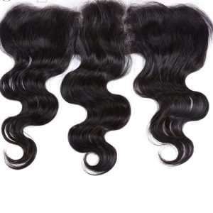 Bleached Knots Lace Frontal Closure 13X4 Brazilian Remy Hair Body Wave Nature Color Human Hair - Image 3