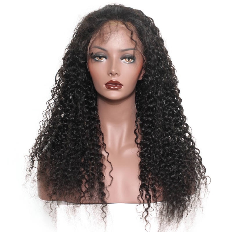 Lace Front Wig With Baby Hair 250% Dneisty Glueless Wig with Baby Hair Bleached Knots Natural Color Human Kinky Curly Hair Wig For Black Women - Image 2