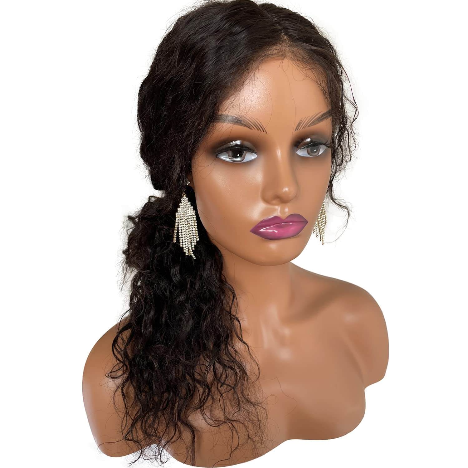 PWig Mannequin Heads 3Colors Bust Female Realistic Manikin Head with Face and Shoulders for Wigs Beauty Accessories Displaying - Image 33