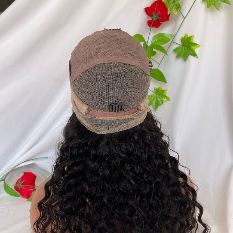 4X4 Silk Top Full Lace Wigs Human Hair Wigs Deep Wave 150% Density Pre-Plucked Natural Hairline For Women - Image 9