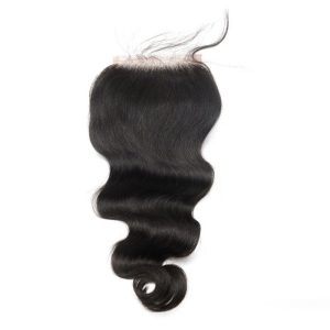 Camodian Virgin Human Hair Body Wave Middle Part Lace Closure Piece 4x4 inchs Natural Color - Image 4