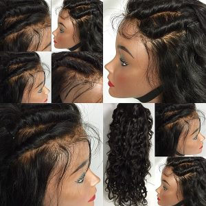 Alternative view of 8A Pre Plucked 13X6 Lace Front Wigs 150% density Water Wave Lace Front Human Hair Wigs Glueless Top Lace Wigs with Baby Hair